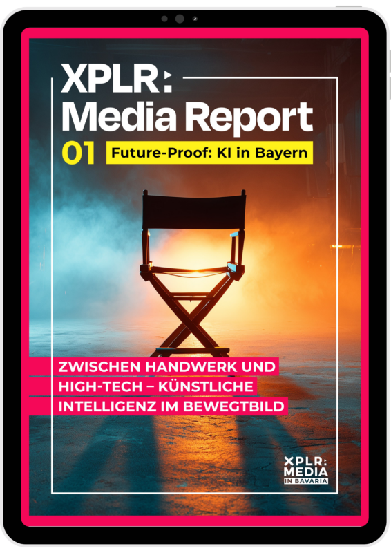 Das Cover des Reports zu KI im Bewegtbild